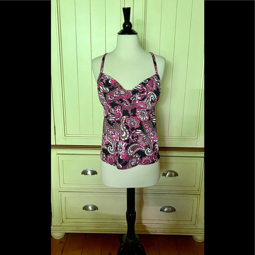 🌴Lands’ End  Paisley Tankini Top🌴